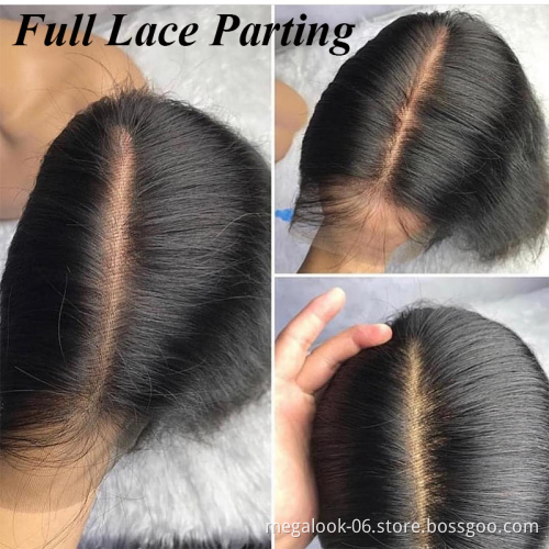2020 Hot Selling Wholesale Free Shipping Cuticle Aligned Unprocessed Brazilian Hair Virgin Human Hair Full Lace Wigs